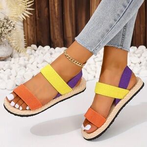 Colorblock Sandals